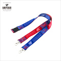 National Wind Dye Sublimation Lanyards en color vibrante a todo color.